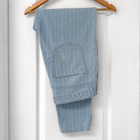 Forever 21 - Los Angeles - Light Blue & White Pinstripe Jean - Picture 1 of 6